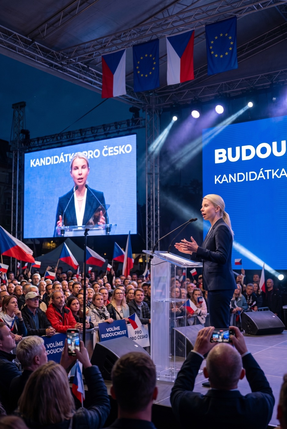 Sjezd hnutí — projev kandidátky
