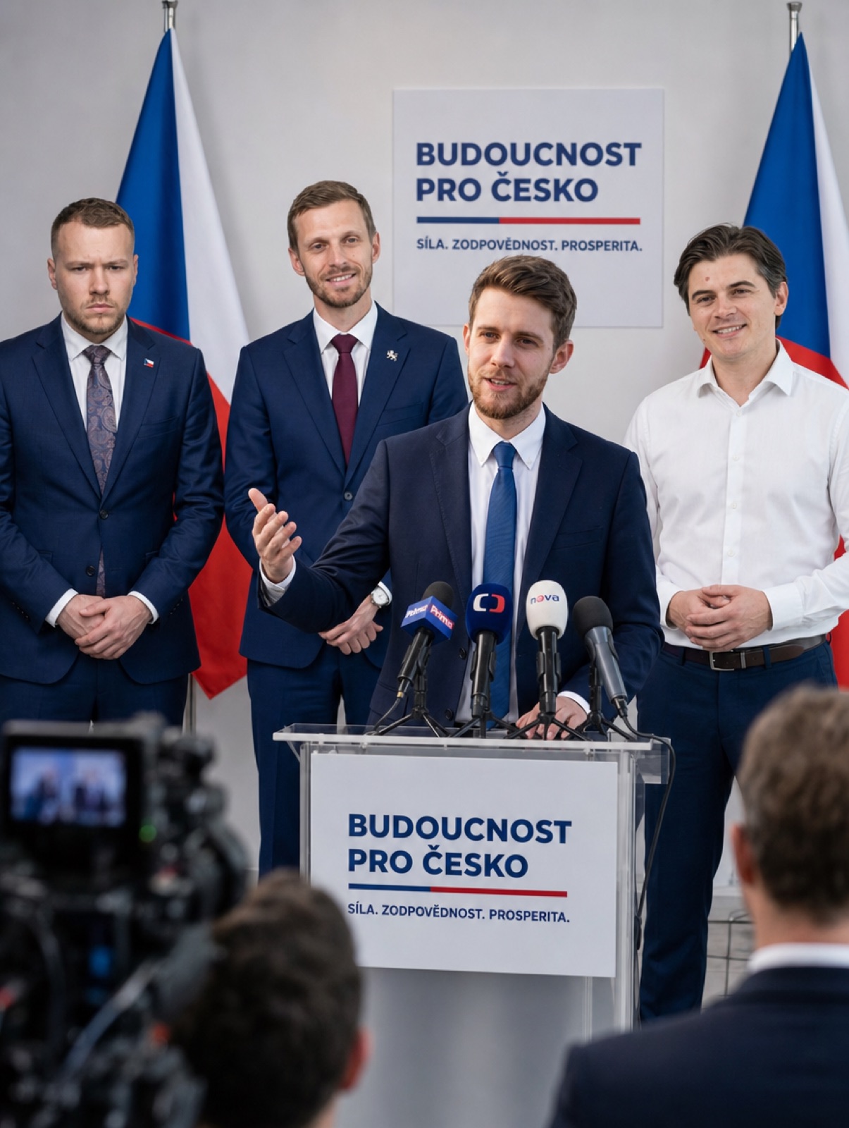 Vedení NPC Clubu na tiskové konferenci