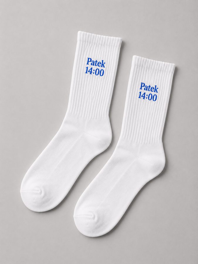 Ponožky &bdquo;Pátek 14:00&ldquo;